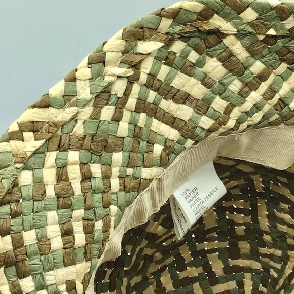 Adjustable French Sun Hat made with 100% Paper and Hand Made From France. - Picture 7 of 11